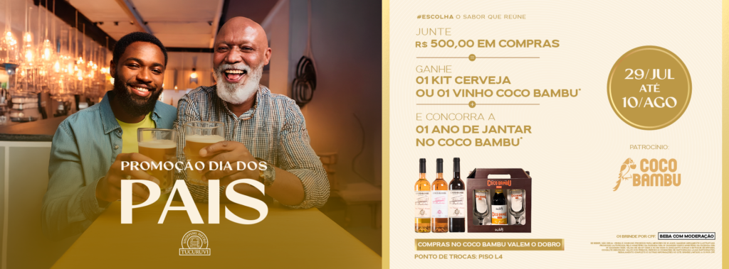promocao dia dos pais shopping tucuruvi