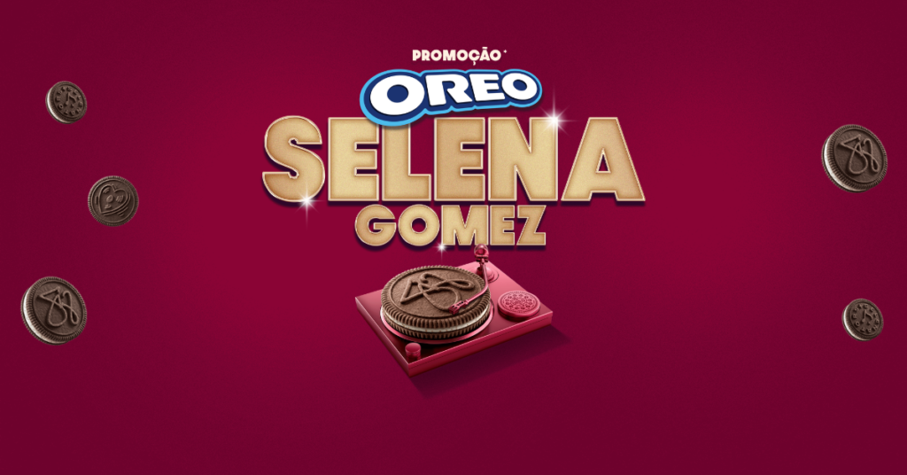 promocao oreo selena gomez